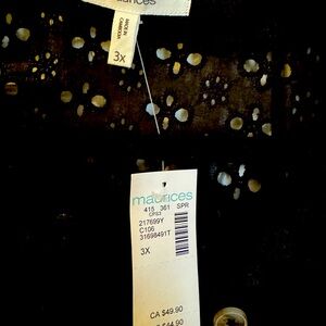 New with tags long sleeve black blouse